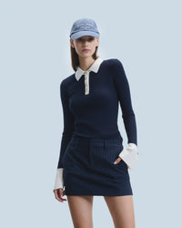 NAVY / NEW / QTY : 2 / Pull Col Polo - Navy