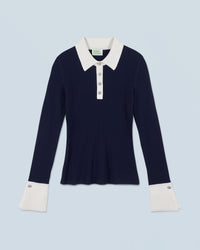 NAVY / NEW / QTY : 2 / Pull Col Polo - Navy