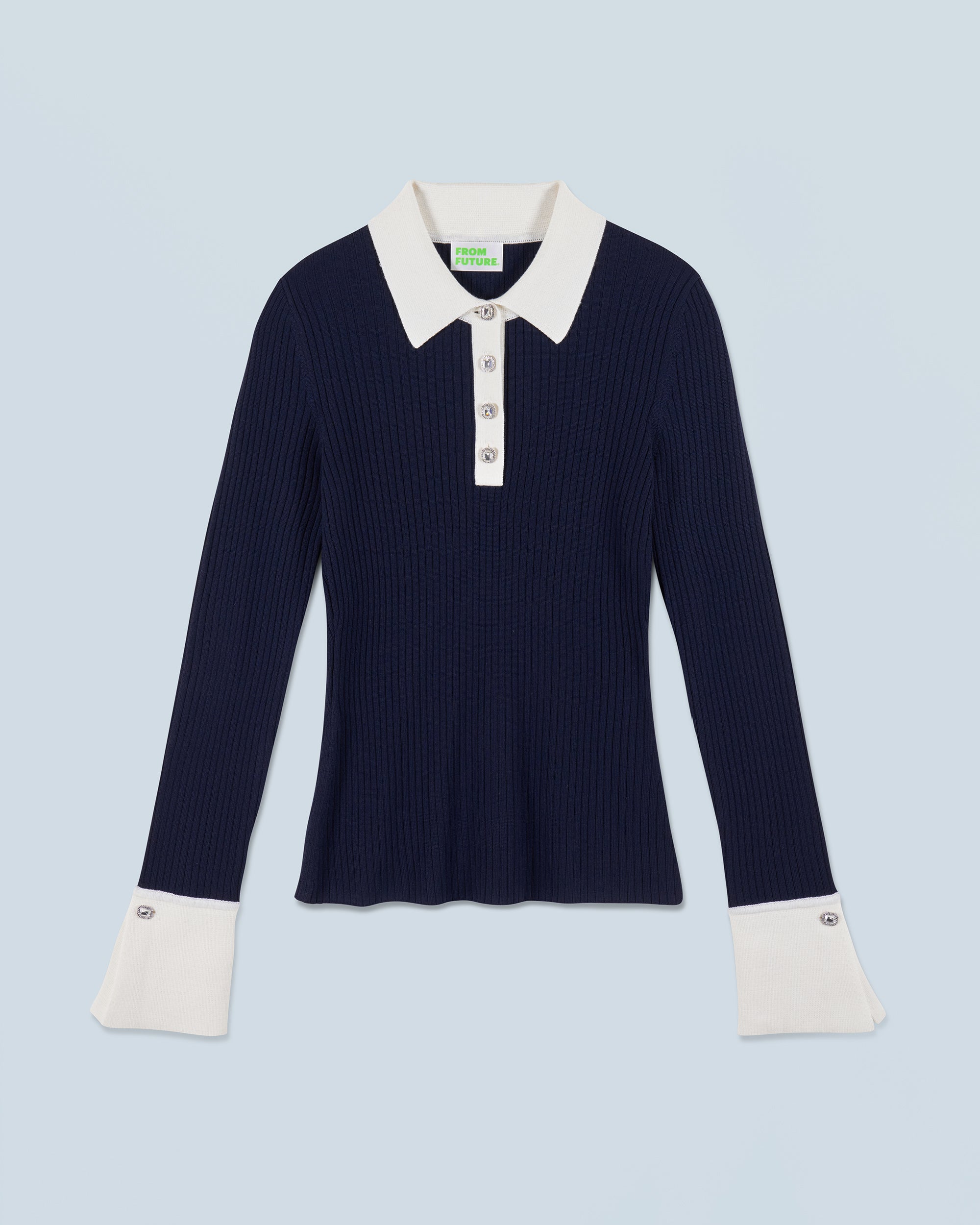 NAVY / NEW / QTY : 2 / Pull Col Polo - Navy