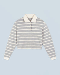 GRIS CHINE CLAIR / NEW / QTY : 15 / Sweatshirt Polo FF - Gris Chine Clair