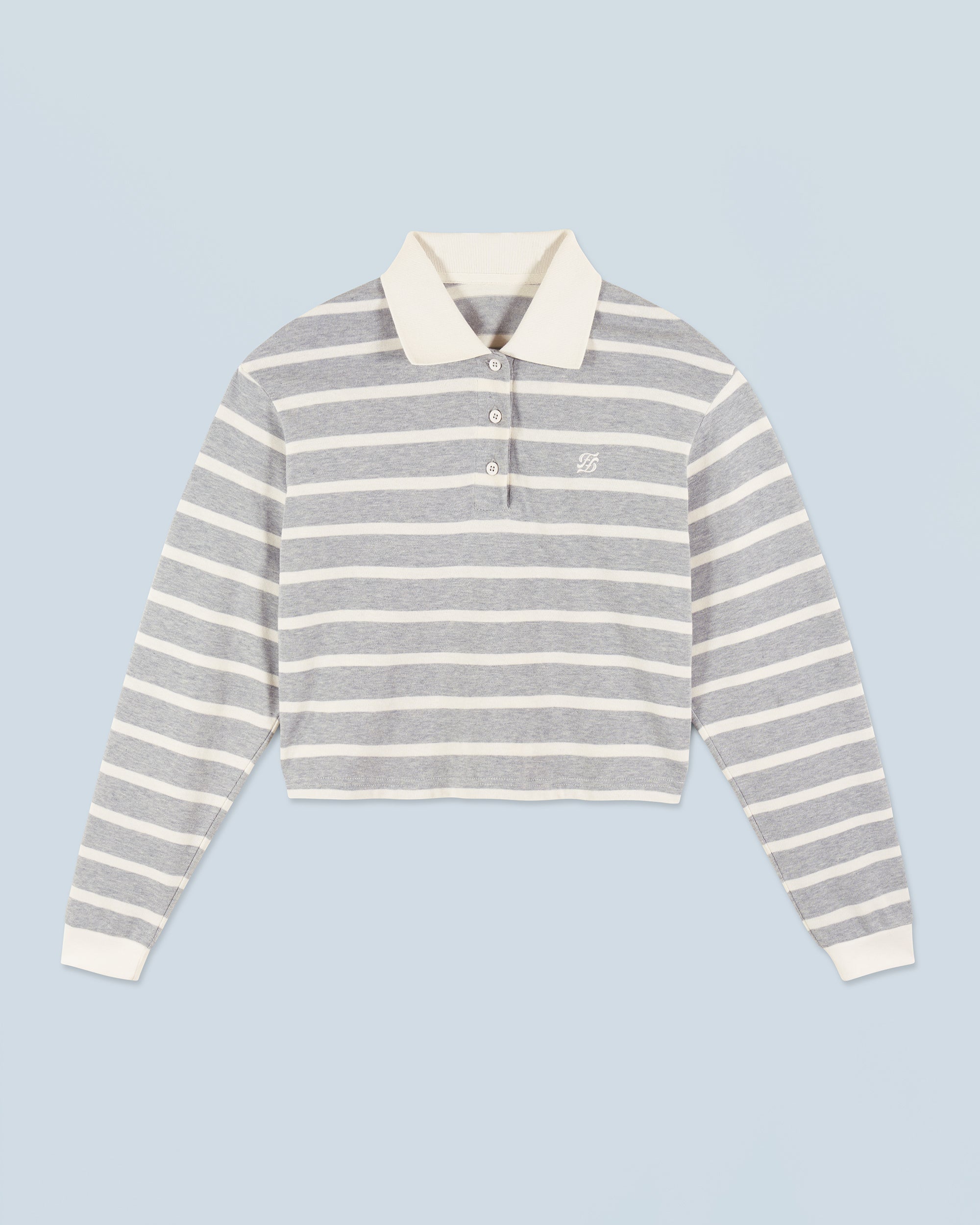 GRIS CHINE CLAIR / NEW / QTY : 15 / Sweatshirt Polo FF - Gris Chine Clair