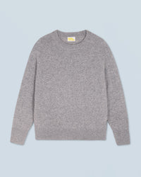 GRIS CHINE FONCE / NEW / QTY : 1 / Pull Col Rond Oversize Léger - Gris Chine Fonce