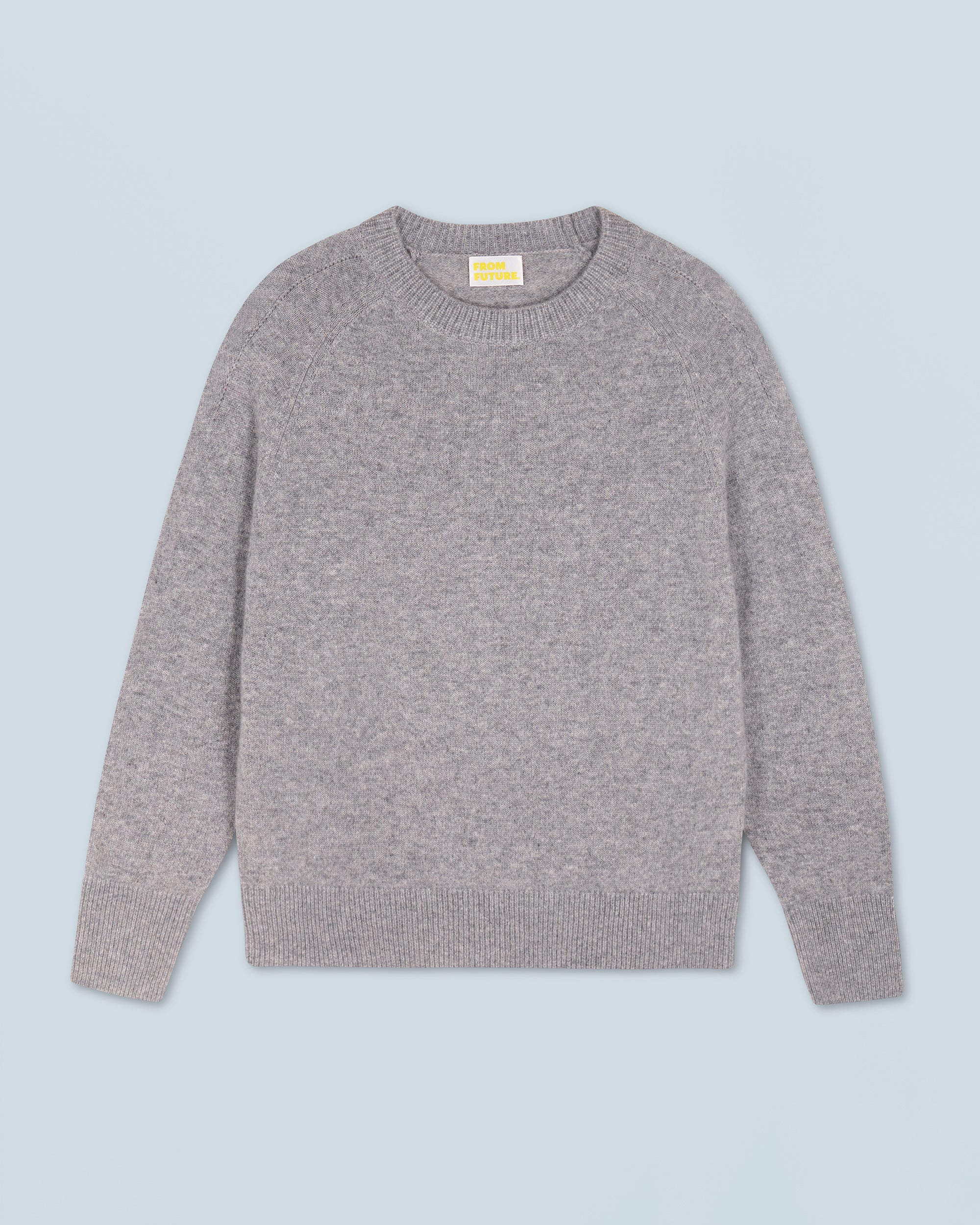 GRIS CHINE FONCE / NEW / QTY : 1 / Pull Col Rond Oversize Léger - Gris Chine Fonce