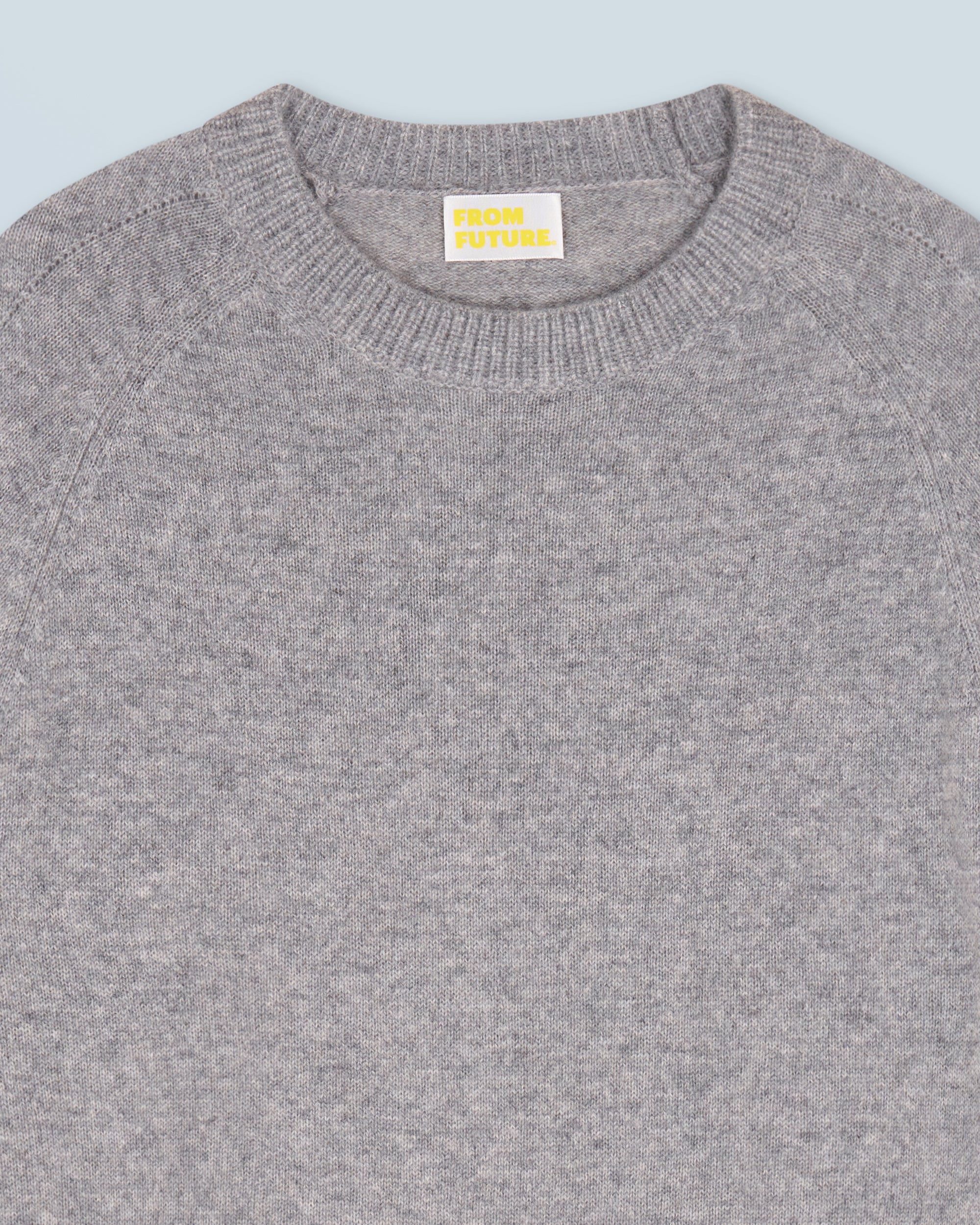 GRIS CHINE FONCE / NEW / QTY : 1 / Pull Col Rond Oversize Léger - Gris Chine Fonce