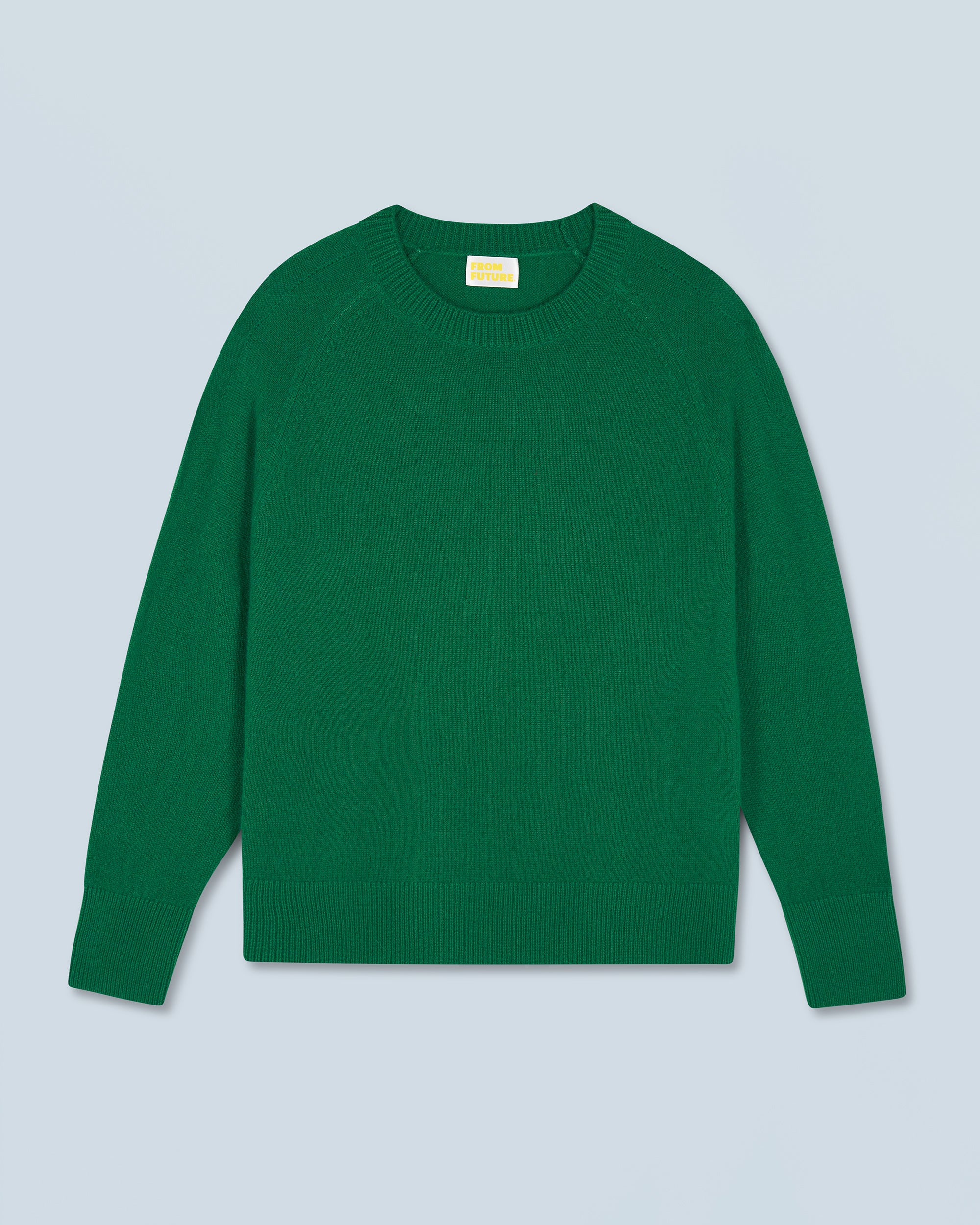 FOREST GREEN / NEW / QTY : 2 / Pull Col Rond Oversize Léger - Forest Green