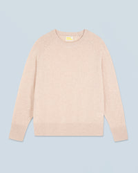 BEIGE CHINÉ / NEW / QTY : 0 / Pull Col Rond Oversize Léger - Beige Chiné