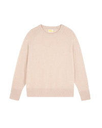 ZZ HORS LIGNE Oversized round-neck cashmere jumper - Beige Chiné