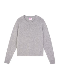 Pull à col rond en cachemire - Gris Chiné Foncé