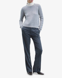 Pull à col rond en cachemire - Gris Chiné Foncé
