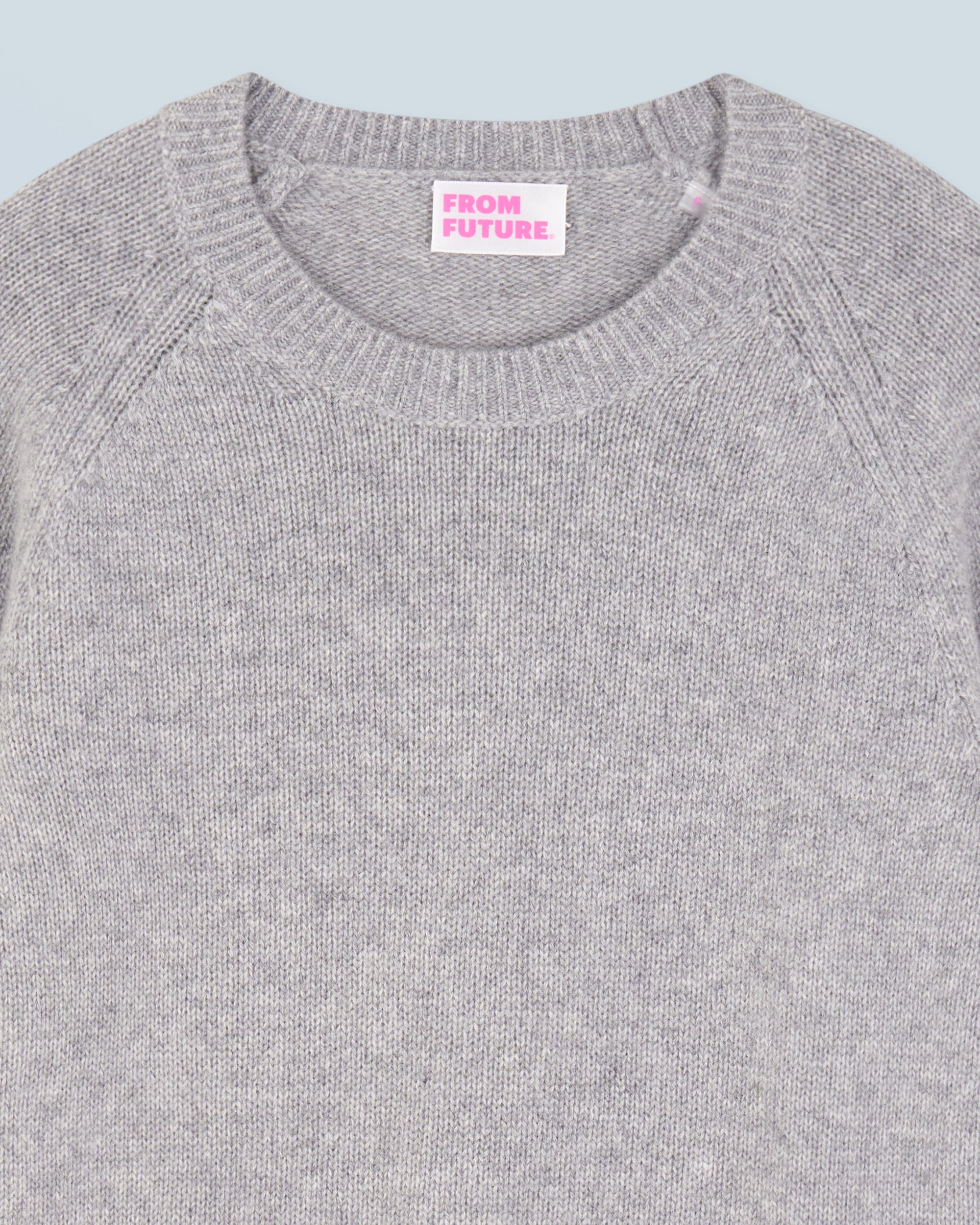 Pull à col rond en cachemire - Gris Chiné Foncé