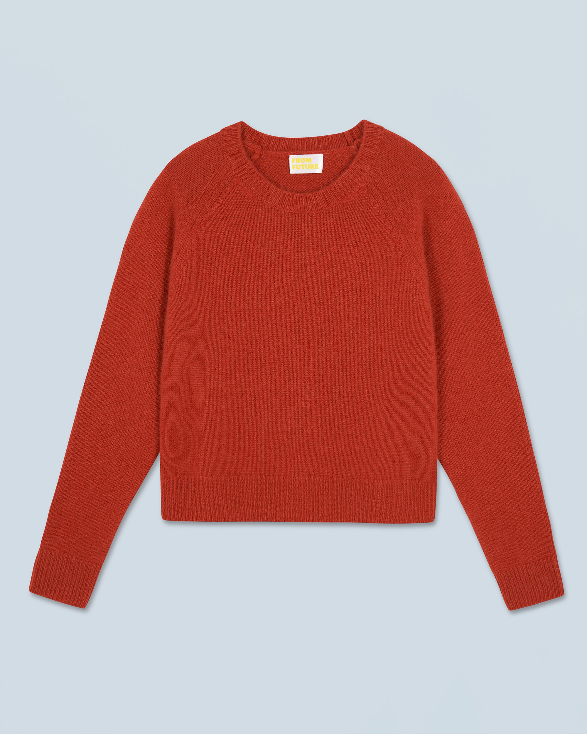 TERRACOTTA / NEW / QTY : 0 / Pull Col Rond Raglan - Terracotta