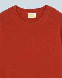 TERRACOTTA / NEW / QTY : 0 / Pull Col Rond Raglan - Terracotta