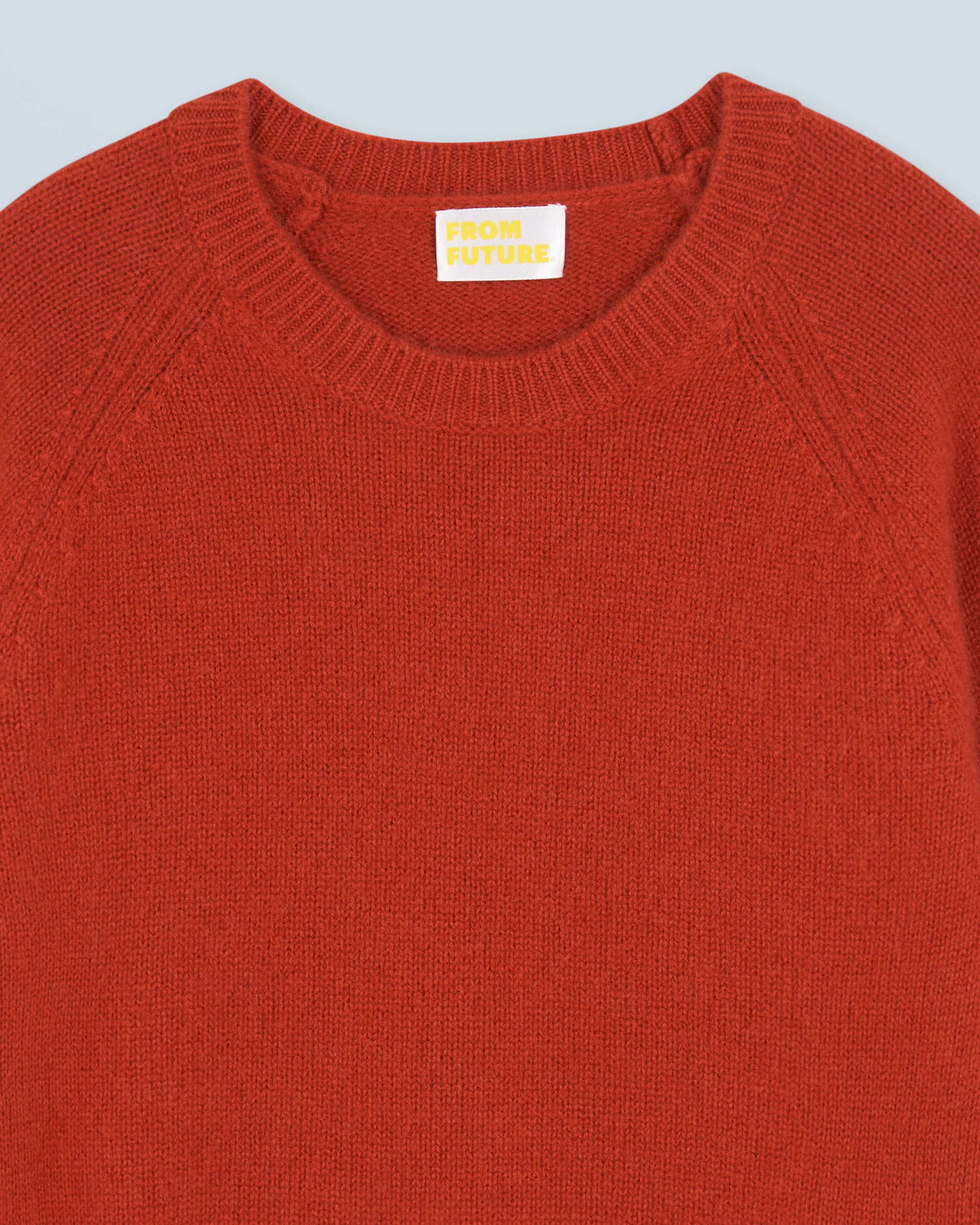TERRACOTTA / NEW / QTY : 0 / Pull Col Rond Raglan - Terracotta