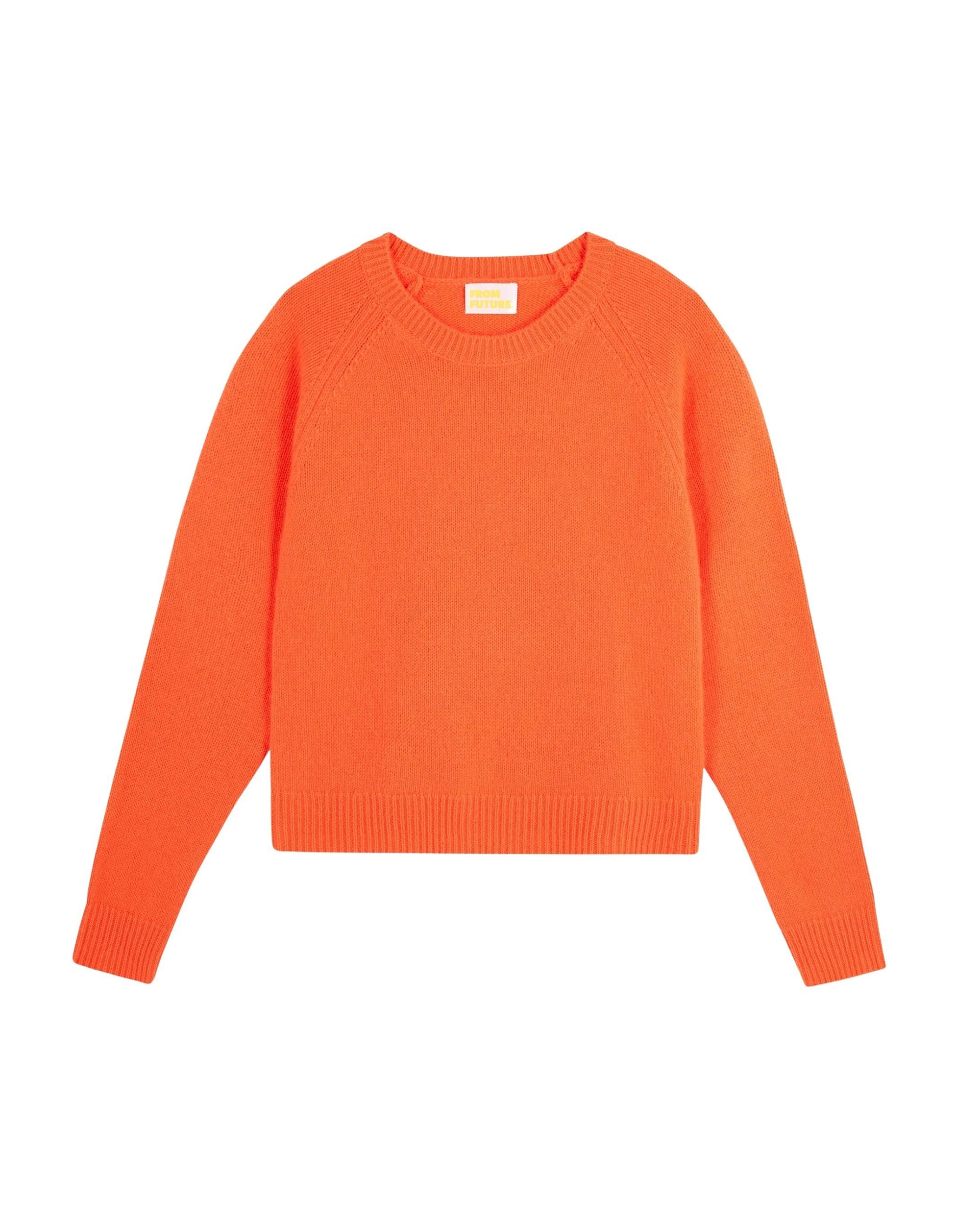 Pull à col rond en cachemire - Utopic Orange