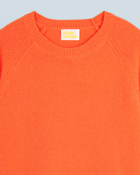 UTOPIC ORANGE / NEW / QTY : 2 / Pull Col Rond Raglan - Utopic Orange