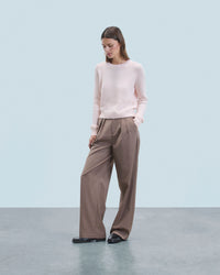 BABY PINK / NEW / QTY : 1 / Pull Col Rond Raglan - Baby Pink