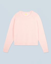 BABY PINK / NEW / QTY : 1 / Pull Col Rond Raglan - Baby Pink