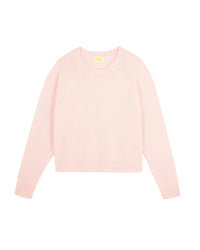 Pull à col rond en cachemire - Baby Pink