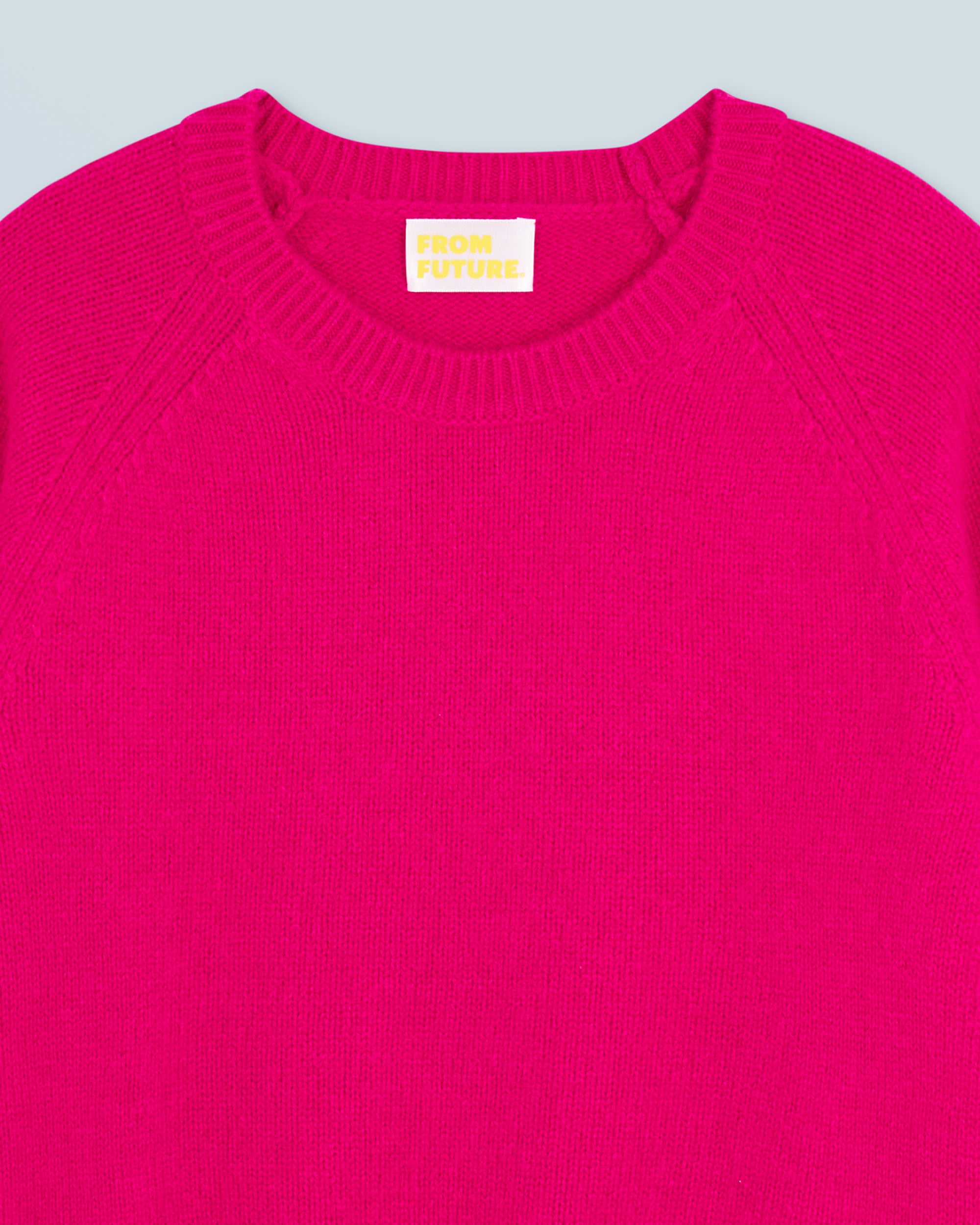 Pull à col rond en cachemire - Raspberry Pink