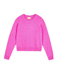 Pull à col rond en cachemire - Bright Pink