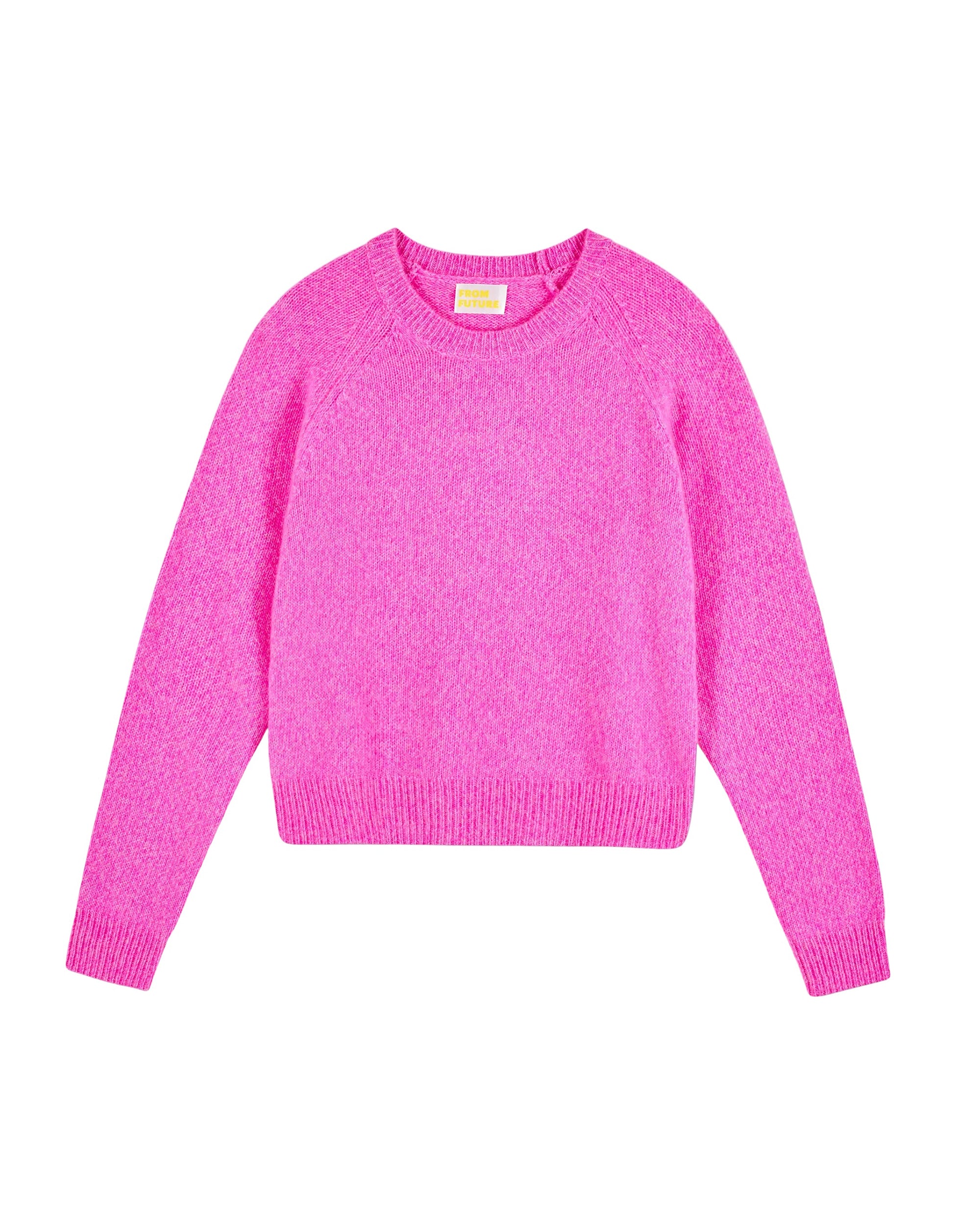 Pull à col rond en cachemire - Bright Pink