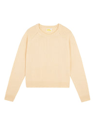 Pull à col rond en cachemire - Frozen Yellow