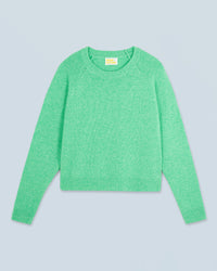 UTOPIC GREEN MOULINE / NEW / QTY : 0 / Pull Col Rond Raglan - Utopic Green Mouline