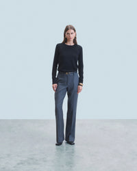 NOIR / NEW / QTY : 4 / Pull Col Rond Basique - Noir