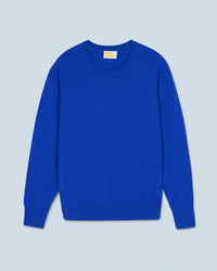 POP BLUE / NEW / QTY : 0 / Pull Col Rond Basique - Pop Blue