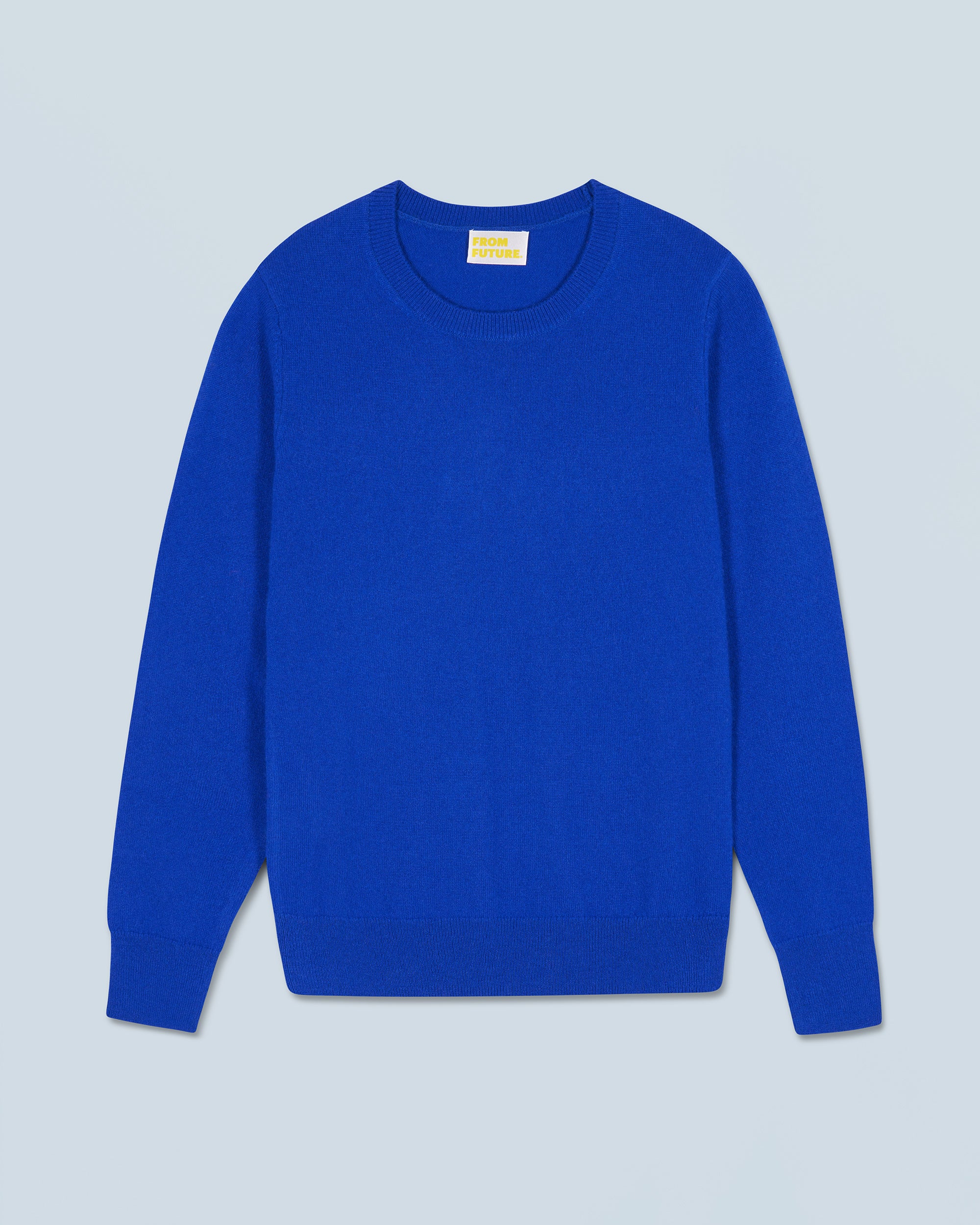 POP BLUE / NEW / QTY : 0 / Pull Col Rond Basique - Pop Blue