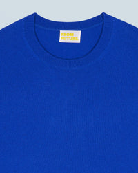 POP BLUE / NEW / QTY : 0 / Pull Col Rond Basique - Pop Blue