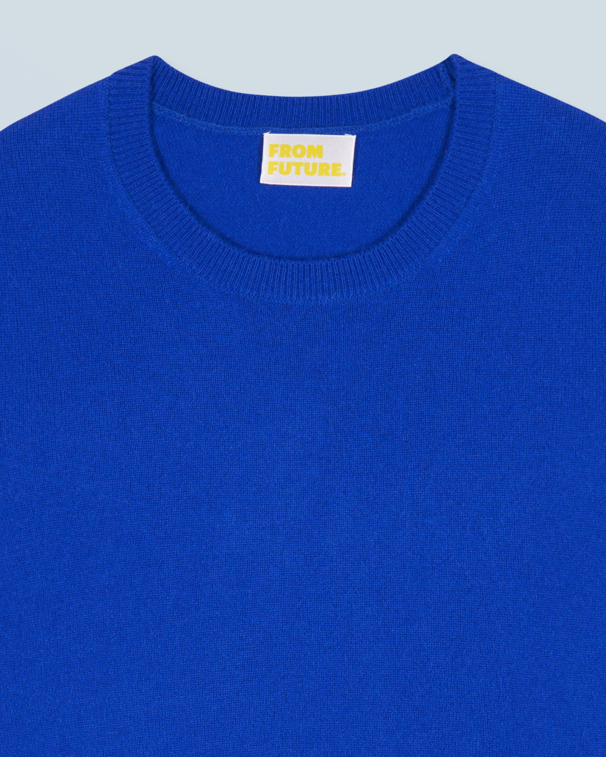 POP BLUE / NEW / QTY : 0 / Pull Col Rond Basique - Pop Blue