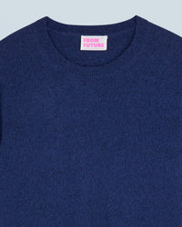 Pull à col rond en cachemire - Dark Blue