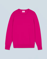 RASPBERRY PINK / NEW / QTY : 0 / Pull Col Rond Basique - Raspberry Pink