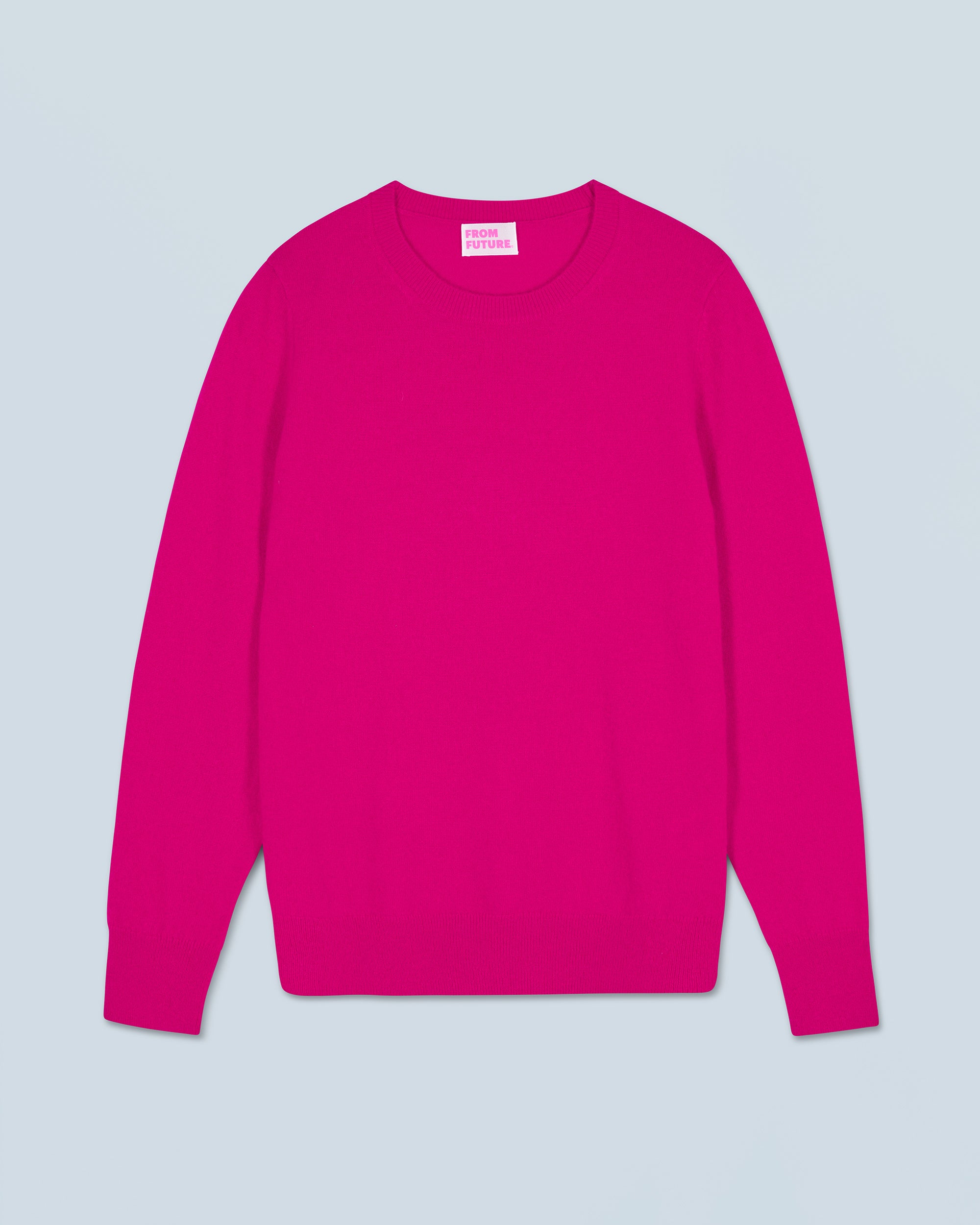 RASPBERRY PINK / NEW / QTY : 0 / Pull Col Rond Basique - Raspberry Pink
