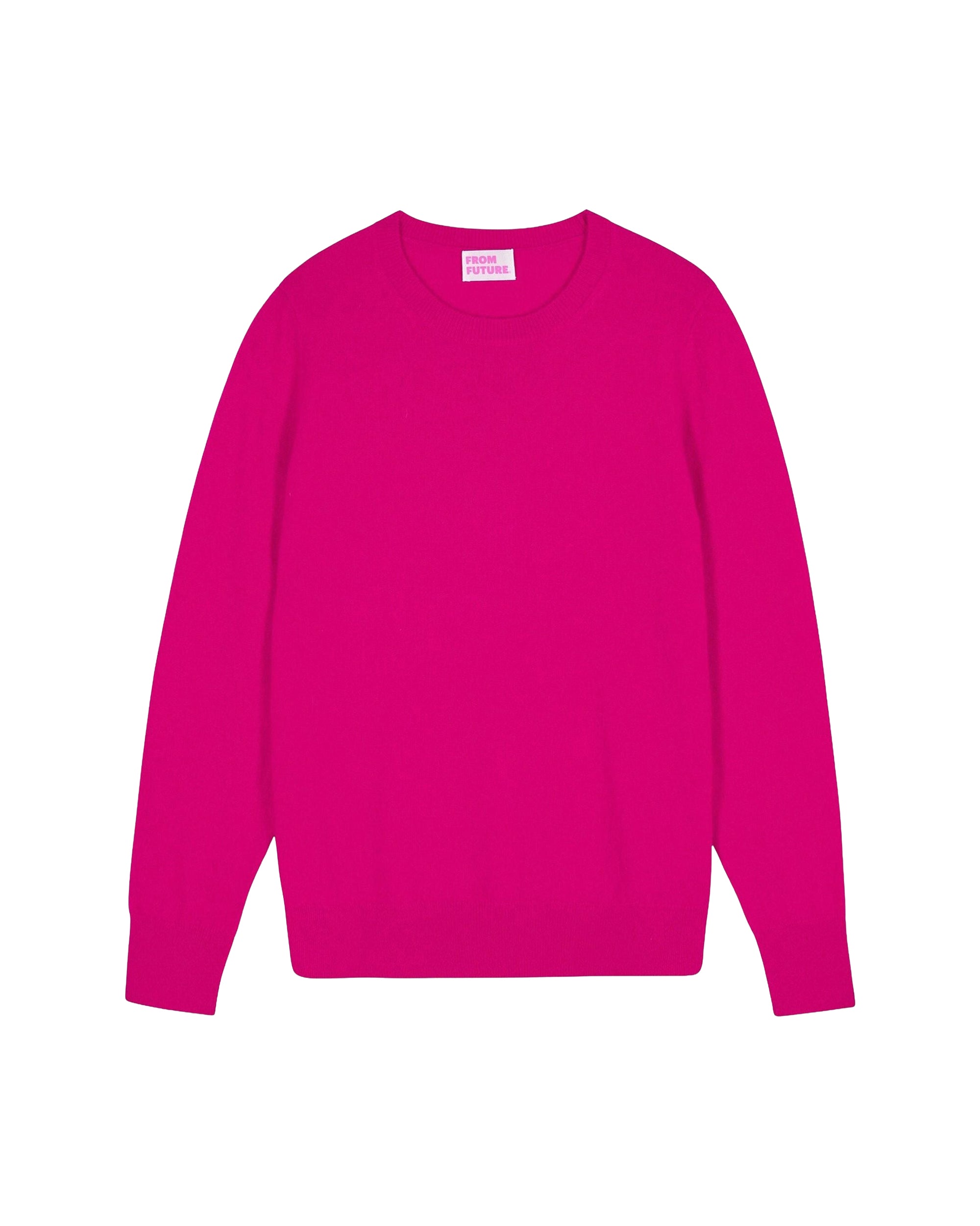 Pull à col rond en cachemire - Raspberry Pink
