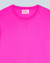 Cashmere round-neck jumper - Utopic Pink