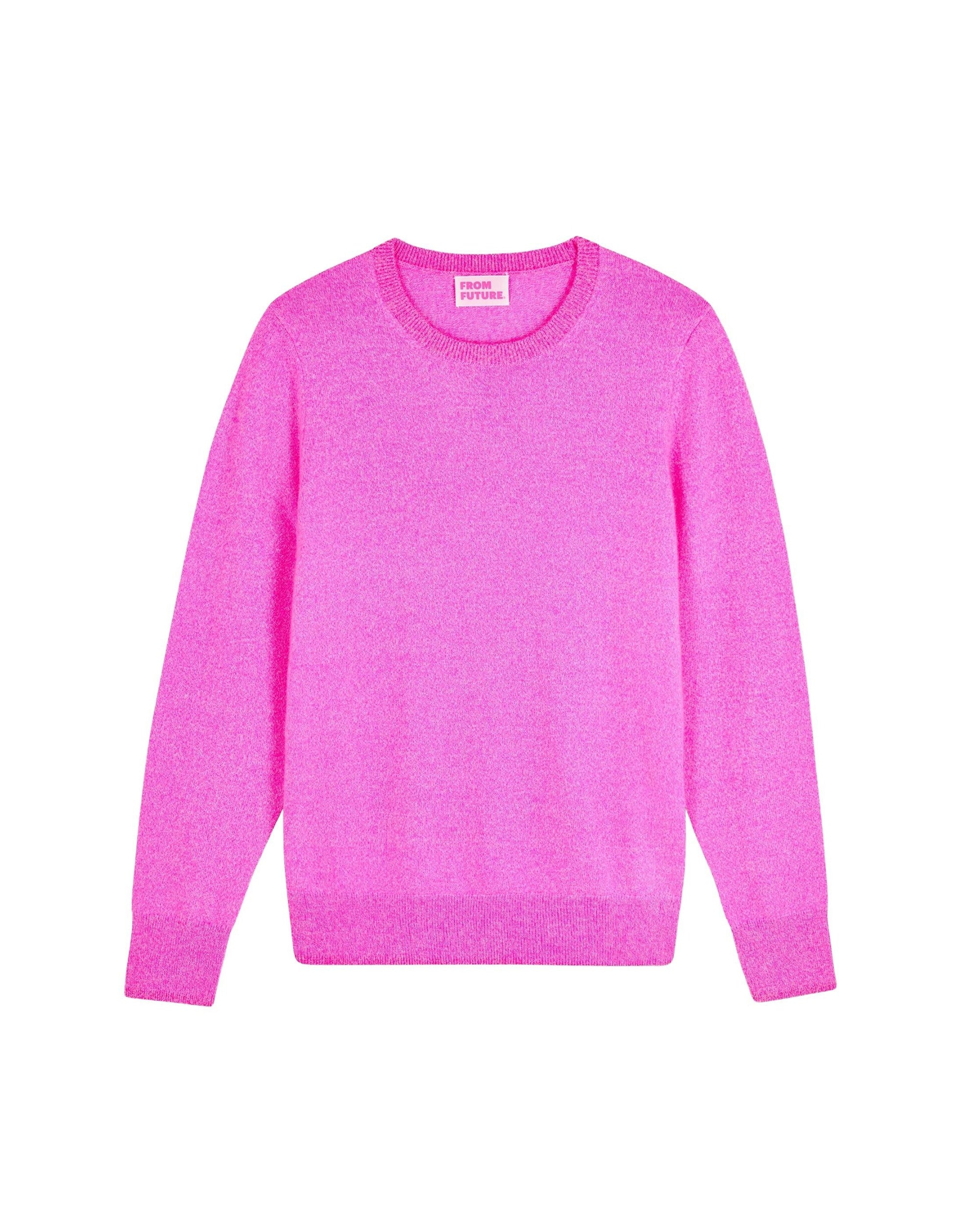 Pull à col rond en cachemire - Pink