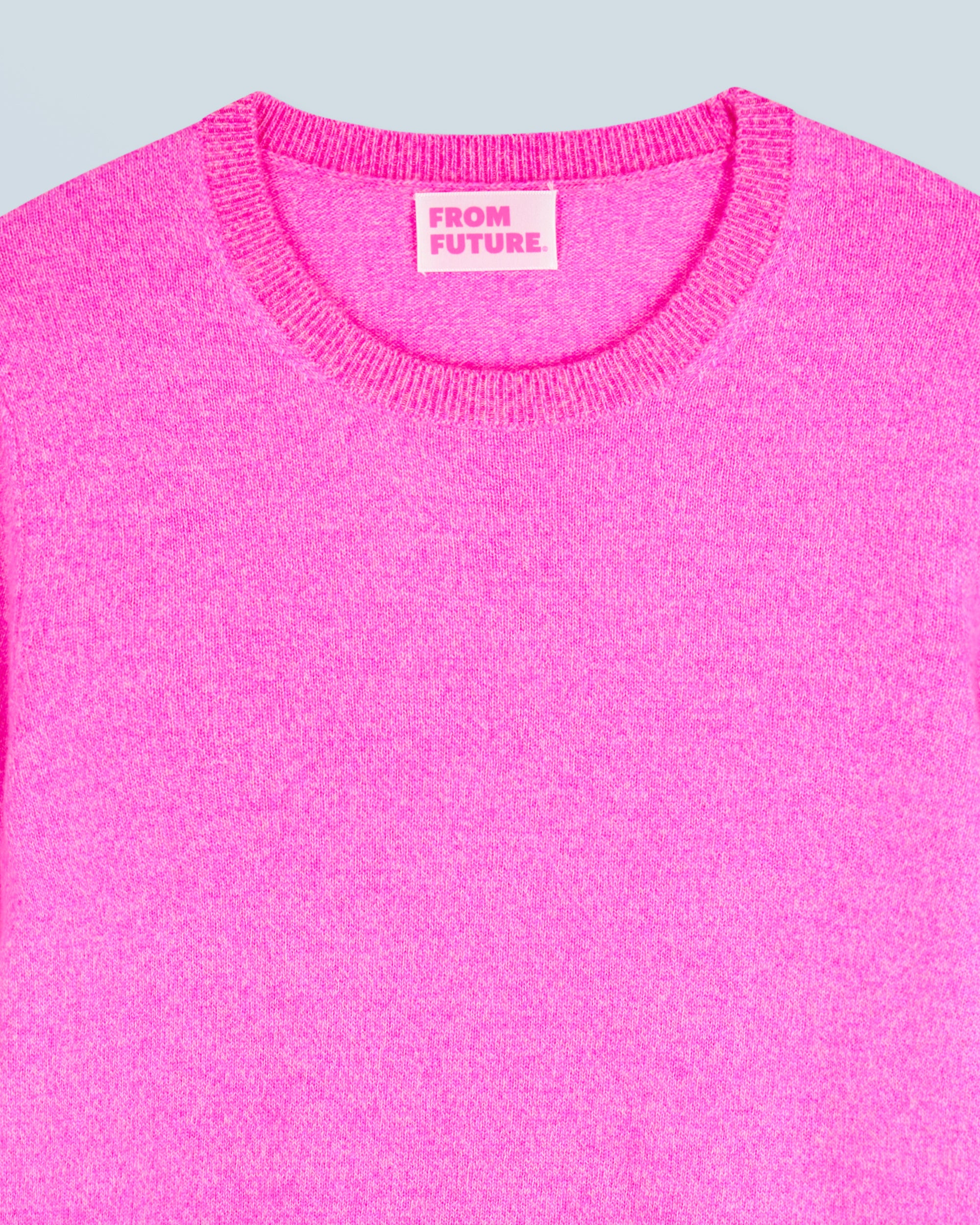 Pull à col rond en cachemire - Pink