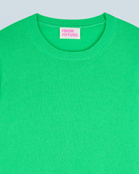 UTOPIC GREEN / NEW / QTY : 7 / Pull Col Rond Basique - Utopic Green