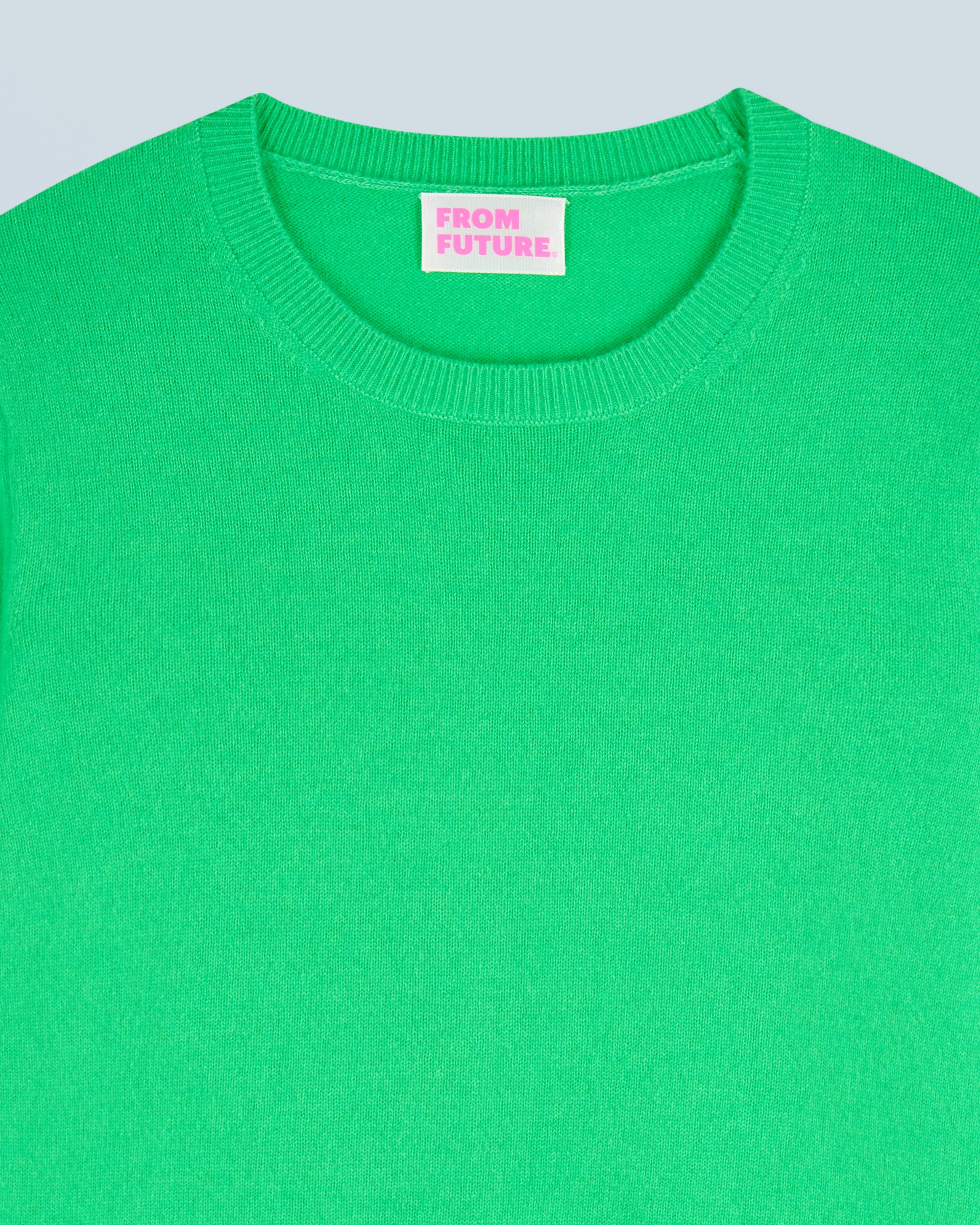 UTOPIC GREEN / NEW / QTY : 7 / Pull Col Rond Basique - Utopic Green