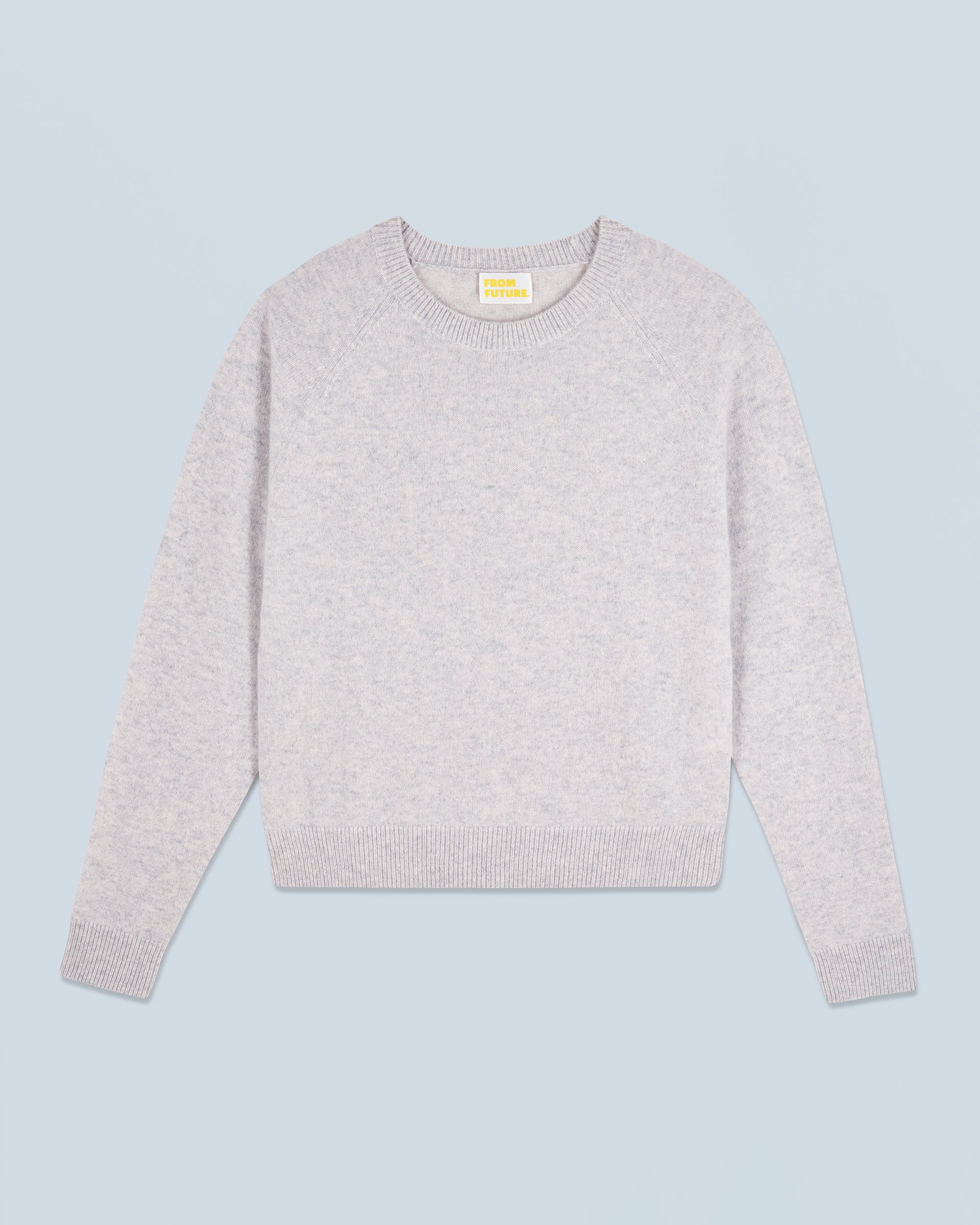 GRIS CHINE CLAIR / NEW / QTY : 0 / Pull Col Rond Léger - Gris Chine Clair