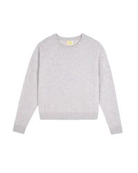 ZZ HORS LIGNE Pull à col rond en cachemire - Gris Chiné Clair