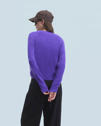 POP PURPLE / DJV / QTY : 2 / Pull Col Rond Léger - Pop Purple