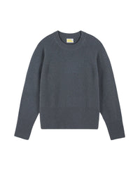 Cashmere round-neck jumper - Lava Grey