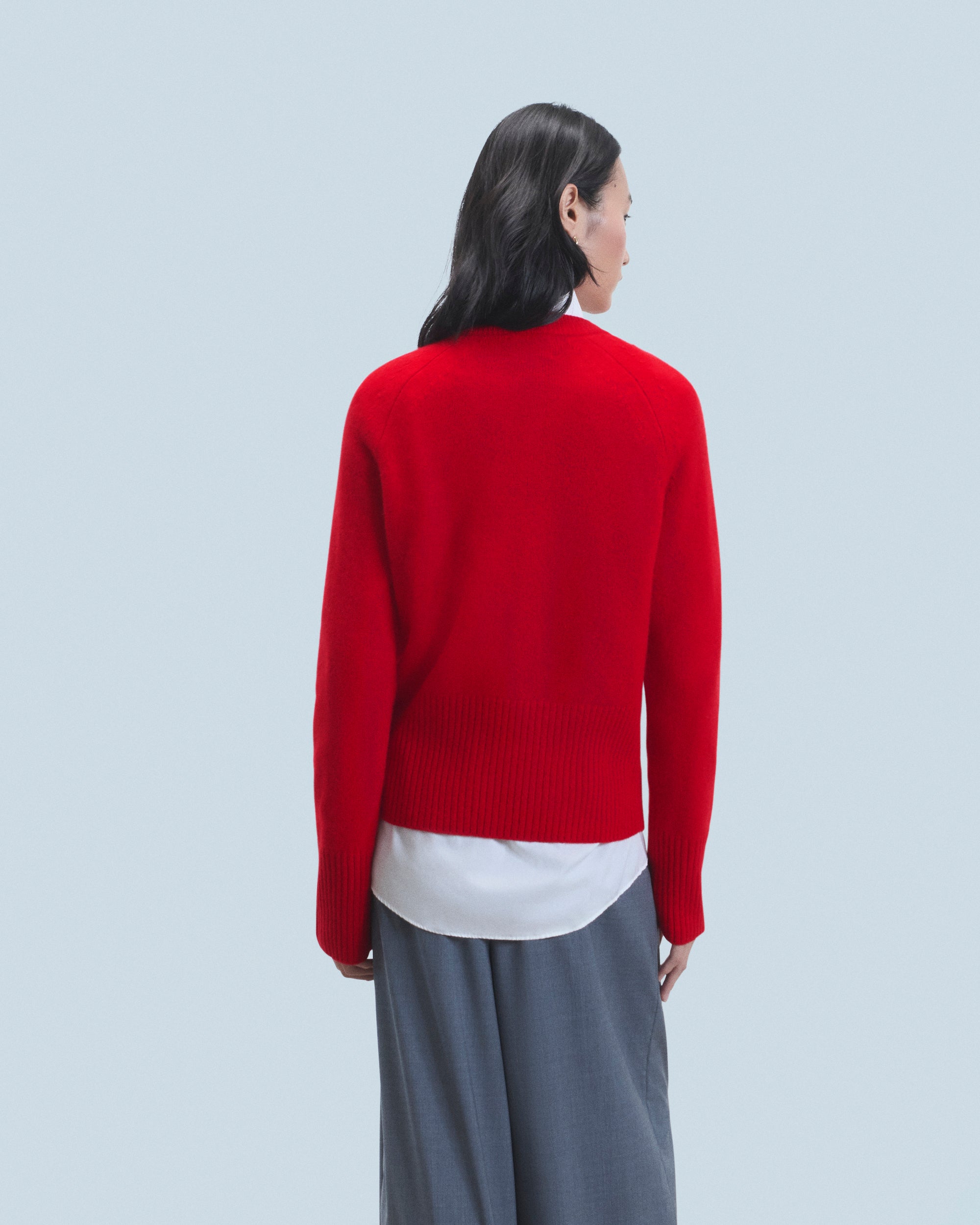 HOT RED / NEW / QTY : 30 / Pull Col Rond - Hot Red
