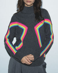 Pull à col rond en cachemire - Anthracite