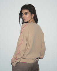 BEIGE / DJV / QTY : 26 / Pull Col Rond - Beige