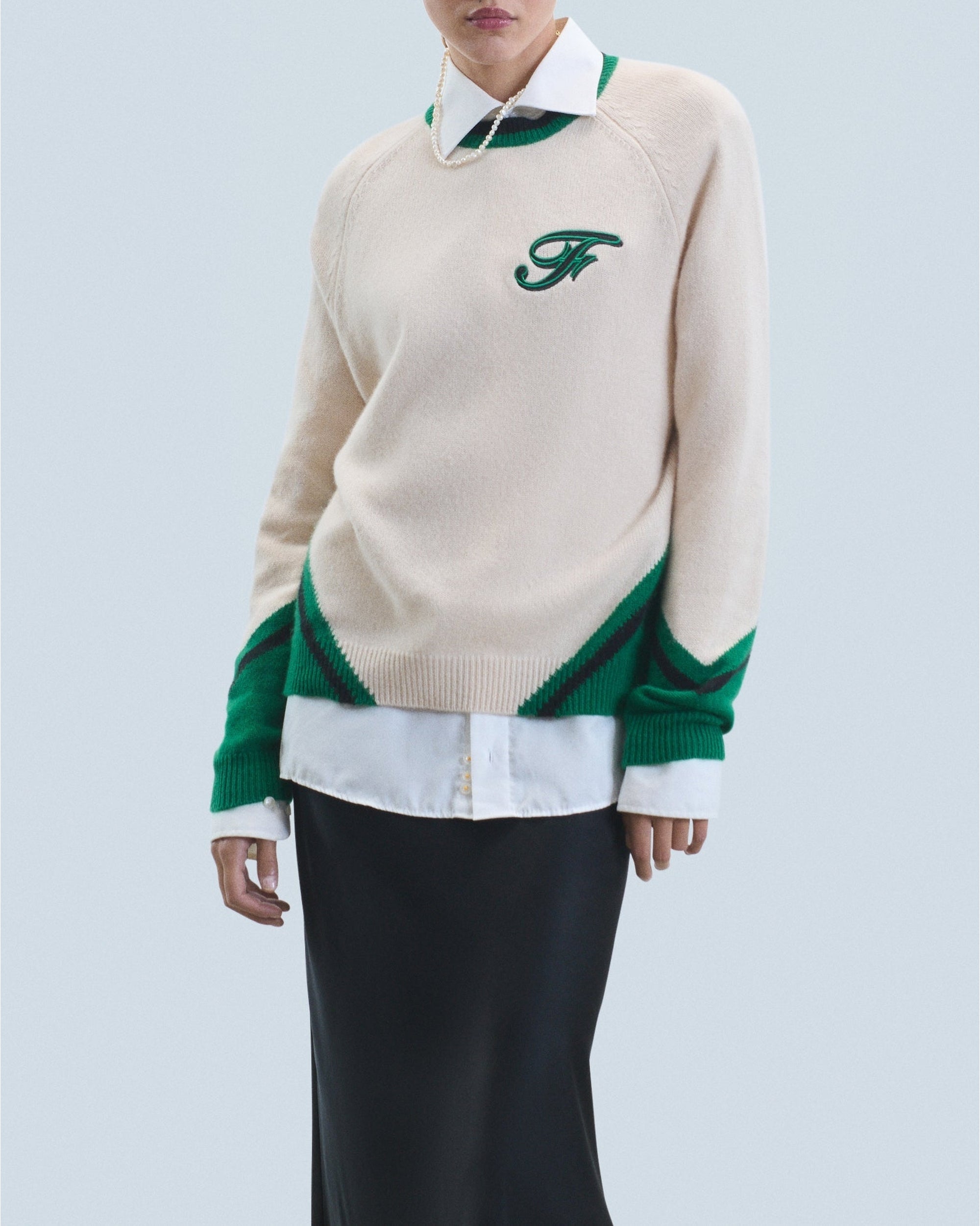 ZZ HORS LIGNE Pull col rond en cachemire - Sable