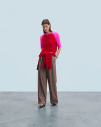 BRIGHT RED / NEW / QTY : 5 / Pull Col Rond - Bright Red